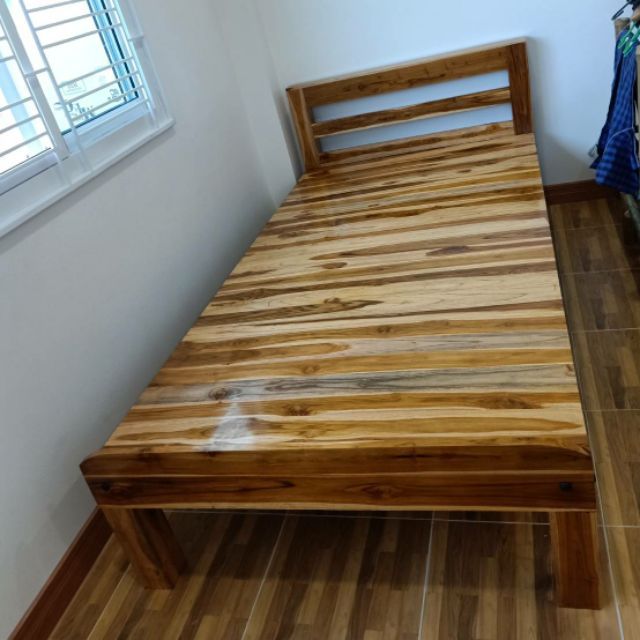 เตียงนอน-3-5-ฟุตไม้สักแท้100-ส่งฟรียกเว้นภาคใต้