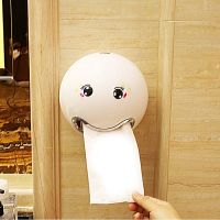 Emoticon ABS Plastic Roll Paper Holder A Variety Of Colors Creative Roll Tissue Box for Bathroom Ho Toilet Paper Holder