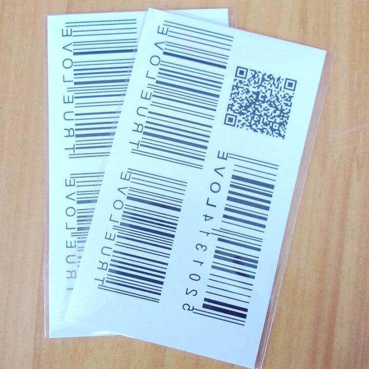 บอดี้อาร์ตเลิฟเครื่องประดับแฟชั่นลายบาร์โค้ดส่วนตัวสติกเกอร์รอยสักขนาดเล็กกันน้ำติดทนนาน