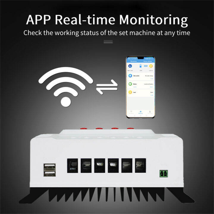 jiuch-mppt-พลังงานแสงอาทิตย์-pv-controller-10a-20a-30a-40a-50a-60a-พลังงานแสงอาทิตย์ระบบไฟ-led-จอแสดงผลอินเทอร์เฟซ-usb-อัจฉริยะชาร์จคอนโทรลเลอร์12v-24v-48v-auto-solar-photovoltaic-system-controller