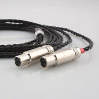 High Quality 16 Core 7N OCC Black Braided Earphone Cable For Audeze LCD-3 LCD-2 LCD-X LCD-XC LCD-4z LCD-MX4 LCD-GX, HiFi