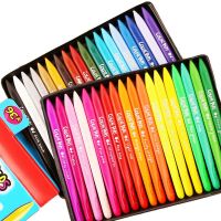 Maped childrens crayon 24/36 color kindergarten non-sticky non-toxic baby brush plastic crayon painting pen