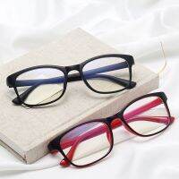 【A PRETTY】 Retro Mens กรอบแว่นตาแฟชั่นกรอบแว่นตาผู้หญิง Anti-BlueTransparent Clear PinkFrame