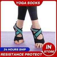 【YD】 Socks Non-Slip Gym Shoes Flat Anti-Slip Sole Ballet Pilates Calcetines Mujer