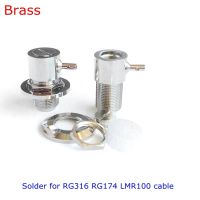 UHF SO239 SO-239 Female Connector 90 Degree Right Angle UHF SO239 with Nut Solder for RG58 RG400 RG142 LMR195 Cable Brass Copper