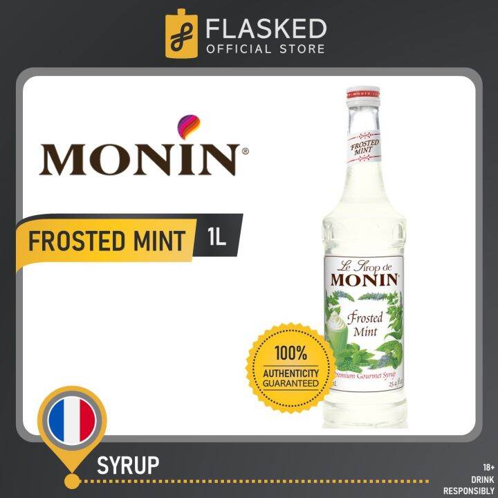 Monin Frosted Mint Syrup 1L Lazada PH