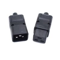 ┅☄ PDU/UPS Socket Standard IEC320 C19 C20 16A 250V AC Electrical Power Cable Cord Connector Removable plug Female Male Plug Adapter