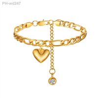 【CW】☫∋  Anklet Gold Color Cuban Ankle 2022 Fashion Leg Chain Beach Foot Jewelry Ancklets