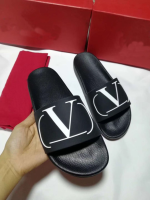 Designer Luxury Brand House Slippers Men Sandals VLT Letter Flat Bottom Slipper Rubber Slippers Women Summer Men Designer Shoes ของขวัญ gift