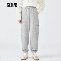 Semir กางเกงลำลองผู้หญิง2021ฤดูใบไม้ร่วงใหม่ที่เรียบง่ายขับรถกีฬากางเกงเหงื่อกางเกงคมชัดสี