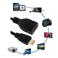 ตัวแปลงสาย HDMI ตัวผู้เป็น HDMI ตัวเมียที่เข้ากันได้สายอะแดปเตอร์1080P