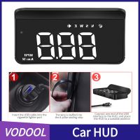 ดิจิตอล HUD ตัวหนังสือขนาดใหญ่จีพีเอส Speedo รถ HUD โปรเจคเตอร์อิเล็กทรอนิกส์ไร้สายสัญญาณเตือนภัยแสดงผลบนกระจกหน้ารถ