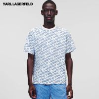 KARL LAGERFELD - DIAGONAL KARL LOGO T-SHIRT 231M1709 เสื้อยืด