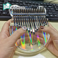 Bเช้า17คีย์ Kalimba อะคริลิคเปียโนนิ้วโป้ง17คีย์ Mbira เครื่องดนตรีคีย์บอร์ดโปร่งใส