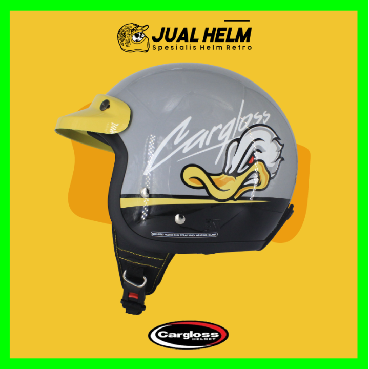 Helm Cargloss Retro Cfm Motif Original Bogo Half Face Jual Helm Lazada Indonesia