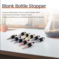 20Pcs Metal Wine Stopper Inserts Set Fresh Wine Bottle Stopper Hardware for Wood Turning DIY Project