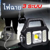 ไฟฉาย LED ไฟฉายโซร่าเซลล์  เป็นเพาเวอร์แบงค์ในตัว