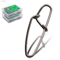 ❁ 50-100pcs/box Stainless Steel Hook Lock Snap Swivel Solid Ring Safety Snap 0 -4 Fishing Hook Connector Fish Box Tackle Tool