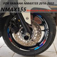 NMAX155เทปแถบสะท้อนแสงมอเตอร์ไซค์สำหรับยามาฮ่า N MAX155 2016-2020สติกเกอร์ฮับรูปลอกขอบแต่งยางล้อ