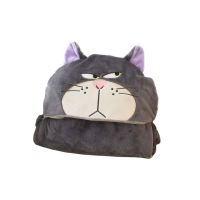 【Ready】? Cartoon Cute Lucifer Hooded Cape Shoulder Blanket Student Thickened Warm Nap Cape Office Air Conditioning Blanket