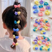 ☌ 10PCS/SET Childrens Elastic Rubber Band Cute Girls Thumb Hair Band Infant Hair Rope High-quality Bowknot Scrunchie Hair Rope