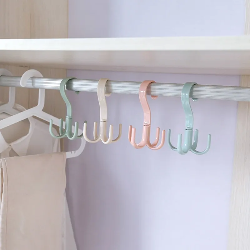 Space Saving Rotated Hanger Hooks Wardrobe Clothes Rack Hanger