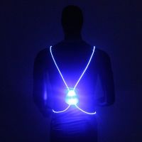 1pcs Light Up LED Reflective Vest Safety Belt Strap Night Running Cycling Glow XR-Hot