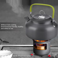 กาต้มน้ำแบบพกพา 800ML หม้อกาแฟแบบพกพากลางแจ้ง Camping กาต้มน้ำเดินป่าปิกนิก BBQ Teapot Camping Teapot