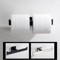 Stainless Steel Double Toilet Paper Roll Holder Toilet Paper Holder Bathroom Toilet Paper Dispenser Tissue Holder For Home Toilet Roll Holders