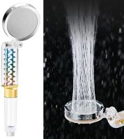 Handheld Showerheads Propeller Turbocharged Shower Head High Pressure Handheld Showerhead Fan Driven Detachable Shower