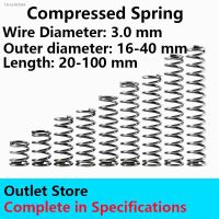 ❦❐✗ Compression Spring Wire diameter 3.0mm Outer diameter 16-40mm length 20-100mm Pressure Spring Rotor Return Spring