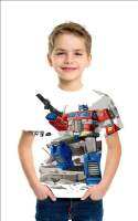 [Tsdopn34gpt]   Transformers Boys Short Sleeve T-Shirt 05