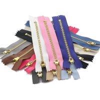 ﹊❅ 5pcs 3 10/13/15/18/20 cm metal zipper brass close-end auto lock clothing zipper for sewing