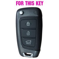 New prodects coming AX For Hyundai Solaris 2 Elantra i30 i35 i40 Tucson Kona 2015 2017 2018 3 Button Silicone Car Remote Key Fob Shell Cover Case