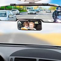 Car Safety View Back Seat Mirror 2 In 1 Rotatable Baby Car Wide Angle Rearview Mirror Children Care Square Safety Kids Monitor