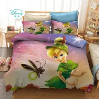 Disney Tinker Bell Fairy of the Wings Bedding Sets Duvet Cover and Pillowcase Full Size Bed Set Comforter Set for Home Decor