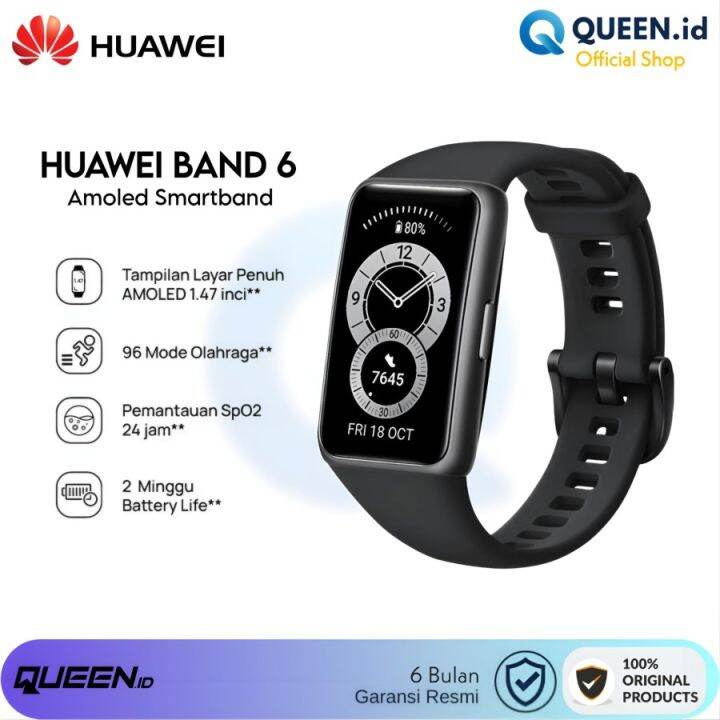 HUAWEI Band 6 Smartband AMOLED SpO2 Smart Watch Band 6 Fullview Screen