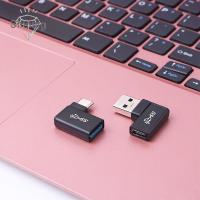 OPBWQH สากล สมุดบันทึก แฟลชไดร์ฟ 90 องศา USB 3.0 ชาย แบบพกพา อลูมิเนียม ตัวแปลง USB 3.0 ปลั๊กชาร์จ ตัวเชื่อมต่อ OTG อะแดปเตอร์ OTG