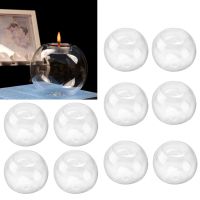 【hot】✌✆●  10Pcs 8cm Glass Candle Holder Candlestick Wedding Bar Church Bauble Decoration