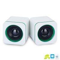 Universal White green Mini Active Subwoofer Small Speakers IMP-823 Desktop Computer laptop Tablet PC Notebook Stereo Speakers