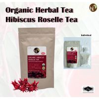 Harmony Life  ชากระเจี๊ยบแดงออร์แกนิก 12 ซองชา Harmony Life Organic Roselle Herbal Tea 12 Teabags (32g) Organic Pavilion