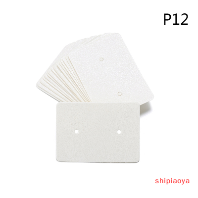 Shipiaoya การ์ดเครื่องประดับป้ายห้อยตุ้มหูบัตรแสดงต่างหู100ชิ้น/ล็อต