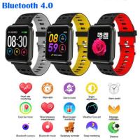 ♕▼☍ Women Bluetooth Smart Watch Bracelet Fitness Heart Rate Blood Pressure Fitness Tracker Men Sport Waterproof Smartwatch Band 2019