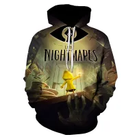 Game Little Nightmares 2 Pullover Hoodies Student Long Sleeve Sweatshirt Men Women Clothes Teenager Streetwear Hoodies