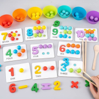 ✨สินค้าพร้อมส่ง!✨ของเล่นเสริมพัฒนาการกล้ามเนื้อมัดเล็ก คีบ หนีบ ตัก รู้จักกับตัวเลข บวก ลบ คูณ หาร ของเล่นคณิตศาสตร์  ของเล่นเด็ก  เสริมทักษะ เสริมพัฒนาการ