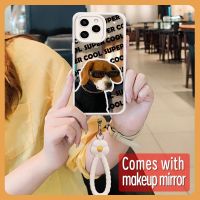 texture Mirror surface Phone Case For Huawei Honor60 SE trend originality Full edging interest flower Heat dissipation