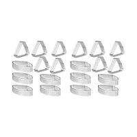 20X Boat Shape &amp; Triple-Cornered Stainless Steel Tart Ring Tower Cake Mould Baking Tools Perforated Cake Mousse Ring