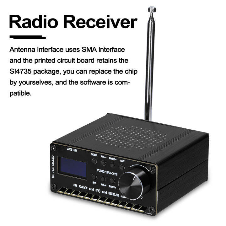ATS20 SI4735 Fullwave Band Radio Receiver FM AM (MW & SW) SSB (LSB