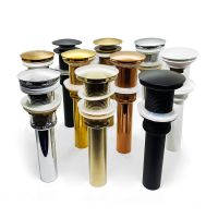 Ceramic Glass Sink Pop Up Drain Filter Modern Bathroom Valve Brass Basin Accessory Black Golden Washbasin Bounce Drain Stopper