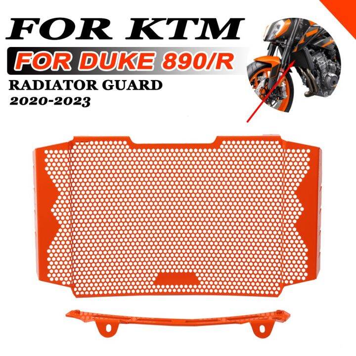 ktm-duke-890-r-890r-duke890-890duke-2020-2021-2022-2023อุปกรณ์เสริมสำหรับมอเตอร์ไซค์อุปกรณ์เสริมป้องกันหม้อน้ำตะแกรงฝาครอบกระจังหน้า